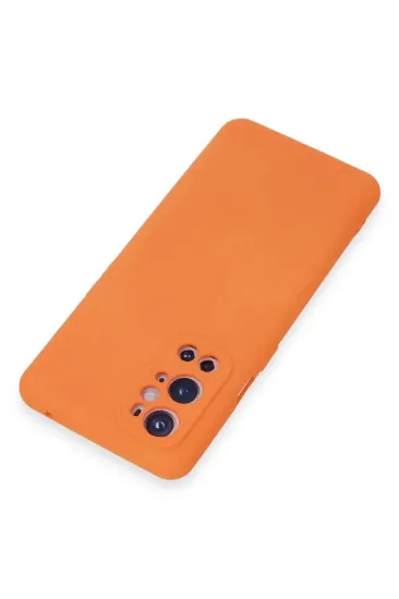 Newface One Plus 9 Pro Kılıf Nano içi Kadife Silikon - Turuncu resmi