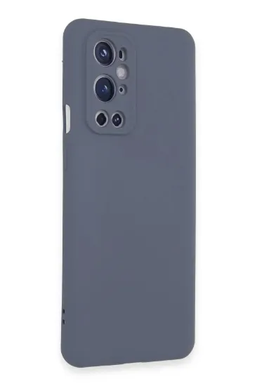 Newface One Plus 9 Pro Kılıf Nano içi Kadife Silikon - Gri resmi