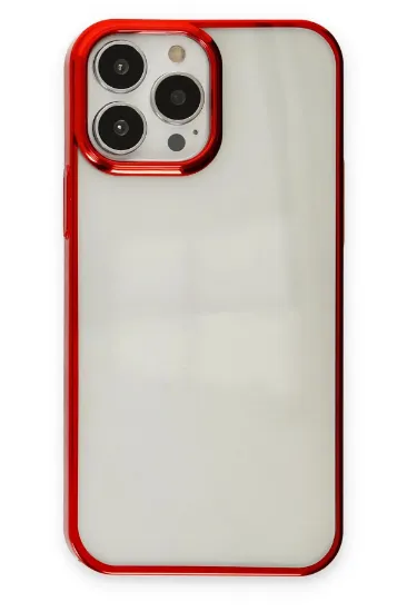 Newface iPhone 14 Pro Kılıf Element Silikon - Kırmızı resmi