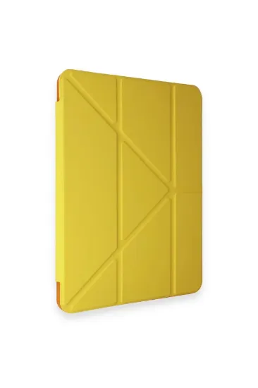Newface iPad Pro 11 (2018) Kılıf Kalemlikli Mars Tablet Kılıfı - Açık Sarı resmi