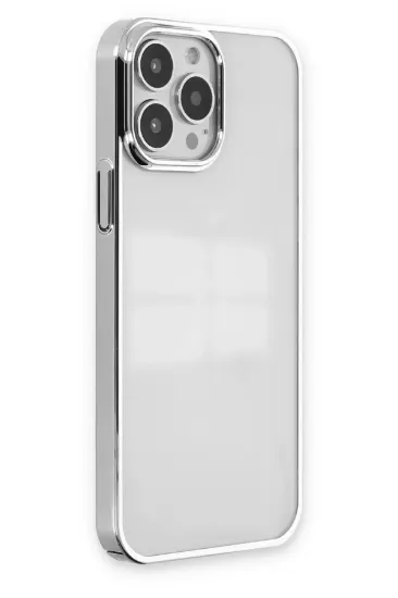 Newface iPhone 14 Pro Max Kılıf Element Silikon - Gümüş resmi