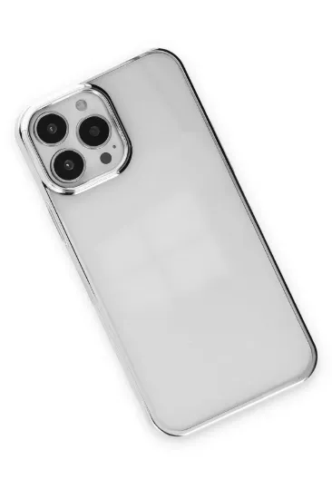 Newface iPhone 14 Pro Max Kılıf Element Silikon - Gümüş resmi