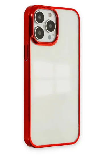 Newface iPhone 14 Pro Max Kılıf Element Silikon - Kırmızı resmi