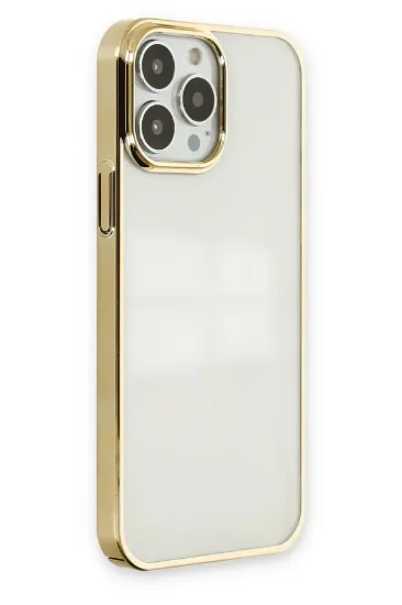 Newface iPhone 14 Pro Max Kılıf Element Silikon - Gold resmi
