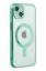 Newface iPhone 14 Plus Kılıf Magneticsafe Lazer Silikon - Haki Yeşil resmi