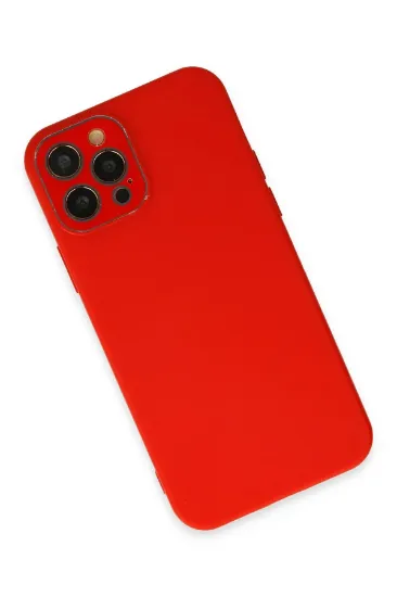 Newface iPhone 12 Pro Kılıf Lansman Glass Kapak - Kırmızı resmi