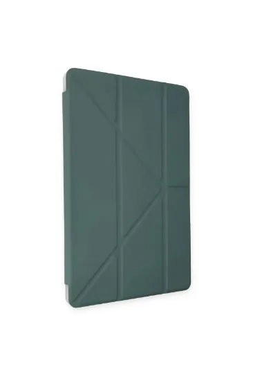 Newface iPad Pro 11 (2018) Kılıf Kalemlikli Mars Tablet Kılıfı - Koyu Yeşil resmi
