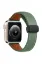 Newface Apple Watch 38mm KR414 Daks Deri Kordon - Koyu Yeşil resmi