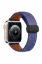 Newface Apple Watch 38mm KR414 Daks Deri Kordon - Lacivert resmi