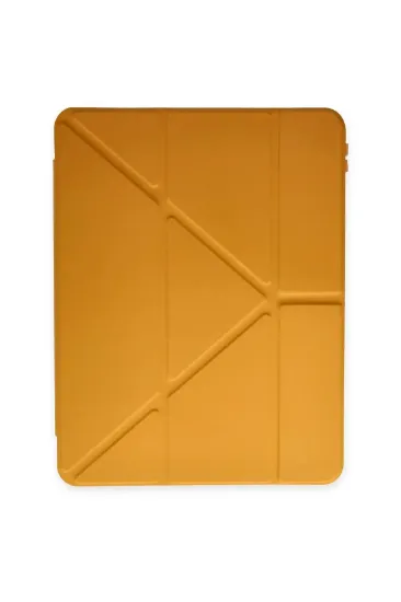 Newface iPad Pro 11 (2018) Kılıf Kalemlikli Mars Tablet Kılıfı - Sarı resmi