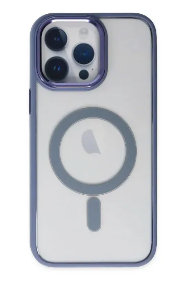 Newface iPhone 14 Pro Kılıf Room Magneticsafe Silikon - Sierra Blue resmi