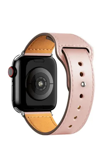 Newface Apple Watch 38mm KR415 Luaz Deri Kordon - Pembe resmi