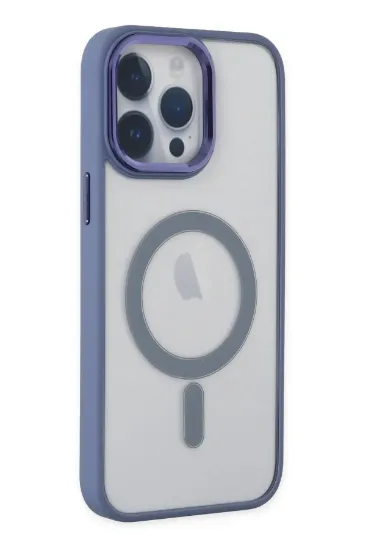 Newface iPhone 14 Pro Max Kılıf Room Magneticsafe Silikon - Sierra Blue resmi