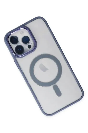 Newface iPhone 14 Pro Max Kılıf Room Magneticsafe Silikon - Sierra Blue resmi