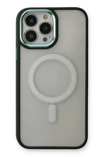 Newface iPhone 14 Pro Max Kılıf Room Magneticsafe Silikon - Köknar Yeşili resmi
