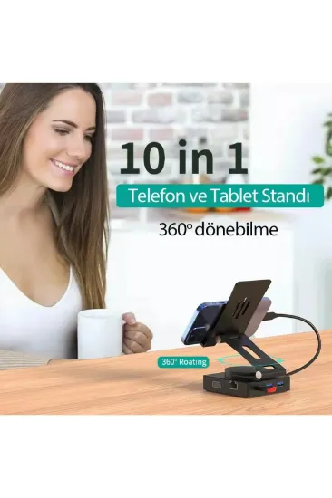 Newface Dönüştürücü 10in1 Hub 116 - Gri resmi