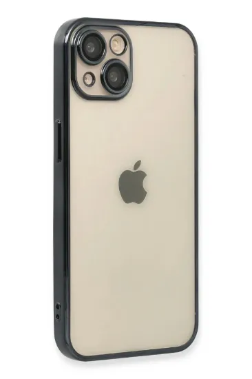 Newface iPhone 14 Kılıf Razer Lensli Silikon - Siyah resmi