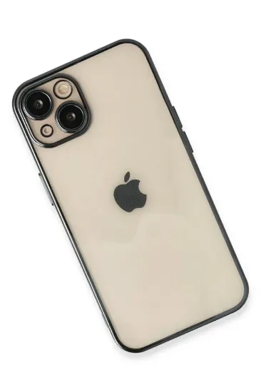 Newface iPhone 14 Plus Kılıf Razer Lensli Silikon - Siyah resmi
