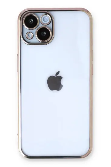 Newface iPhone 14 Plus Kılıf Razer Lensli Silikon - Gold resmi