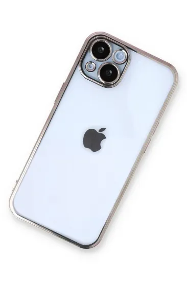 Newface iPhone 14 Plus Kılıf Razer Lensli Silikon - Gold resmi