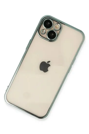 Newface iPhone 14 Plus Kılıf Razer Lensli Silikon - Yeşil resmi