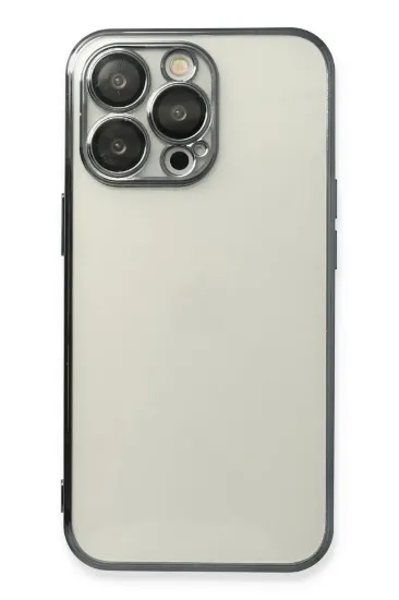 Newface iPhone 14 Pro Max Kılıf Razer Lensli Silikon - Siyah resmi