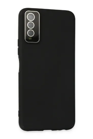 Newface Vivo Y11S Kılıf Lansman Glass Kapak - Siyah resmi