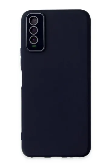 Newface Vivo Y11S Kılıf Lansman Glass Kapak - Lacivert resmi