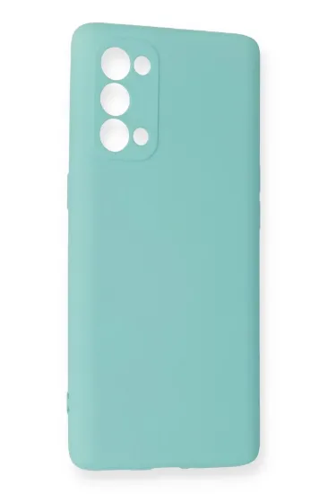 Newface Oppo Reno 5 Pro Kılıf Nano içi Kadife Silikon - Turkuaz resmi