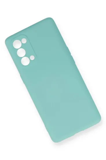 Newface Oppo Reno 5 Pro Kılıf Nano içi Kadife Silikon - Turkuaz resmi