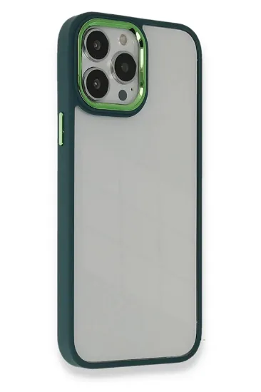 Newface iPhone 14 Pro Kılıf Dora Kapak - Haki Yeşil resmi