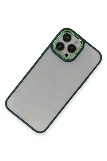 Newface iPhone 14 Pro Kılıf Dora Kapak - Haki Yeşil resmi