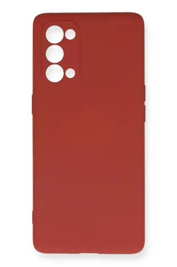 Newface Oppo Reno 5 Pro Kılıf Nano içi Kadife Silikon - Kiremit resmi