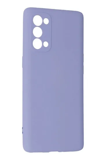 Newface Oppo Reno 5 Pro Kılıf Nano içi Kadife Silikon - Lila resmi