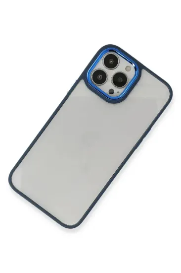 Newface iPhone 14 Pro Max Kılıf Dora Kapak - Mavi resmi