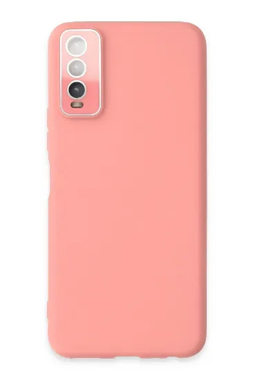 Newface Vivo Y11S Kılıf Lansman Glass Kapak - Pembe resmi