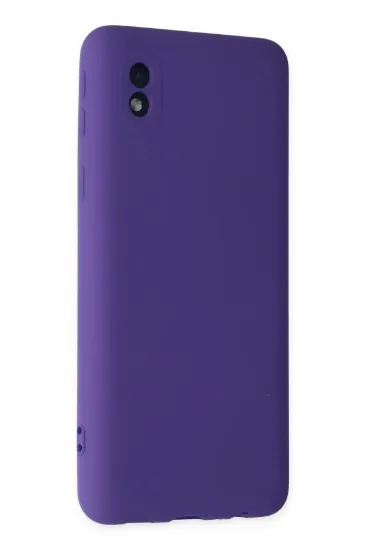 Newface Samsung Galaxy A01 Core Kılıf Nano içi Kadife Silikon - Mor resmi