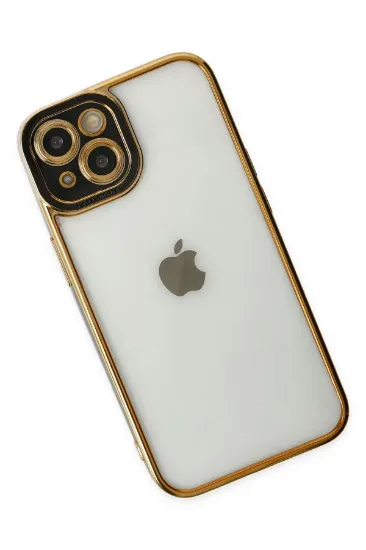 Newface iPhone 14 Plus Kılıf Liva Lens Silikon - Siyah resmi
