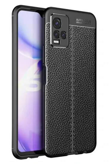 Newface Vivo Y21S Kılıf Auto Focus Kapak - Siyah resmi