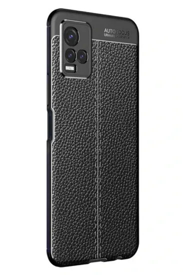 Newface Vivo Y21S Kılıf Auto Focus Kapak - Siyah resmi