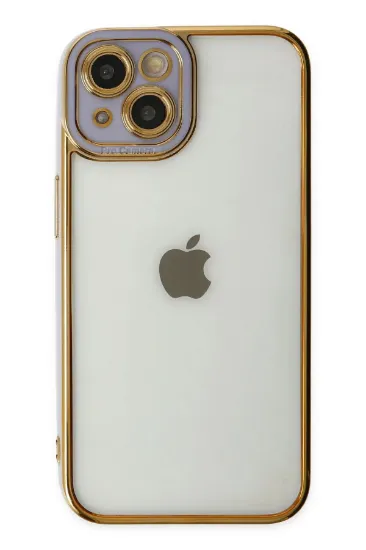 Newface iPhone 14 Plus Kılıf Liva Lens Silikon - Lila resmi