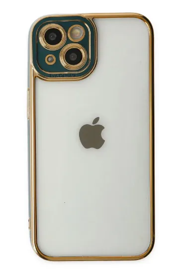 Newface iPhone 14 Plus Kılıf Liva Lens Silikon - Yeşil resmi