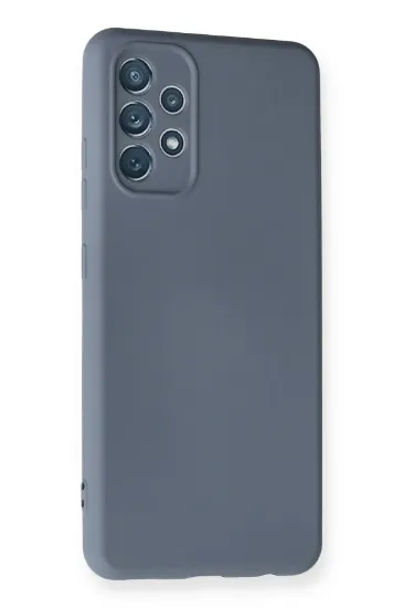 Newface Samsung Galaxy A32 Kılıf Nano içi Kadife Silikon - Gri resmi