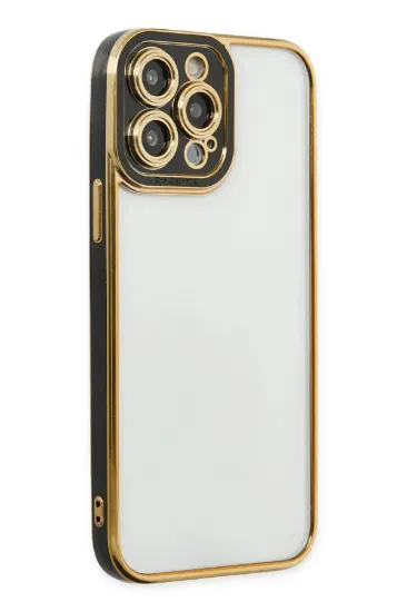 Newface iPhone 14 Pro Kılıf Liva Lens Silikon - Siyah resmi