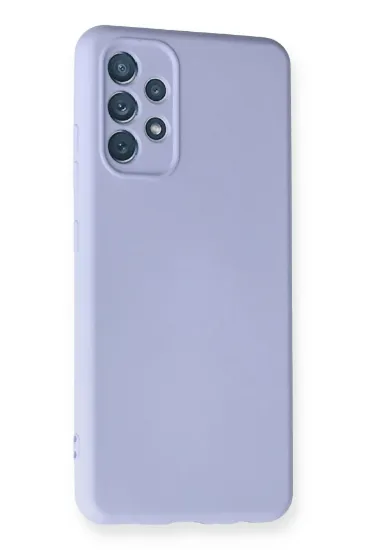 Newface Samsung Galaxy A32 Kılıf Nano içi Kadife Silikon - Lila resmi