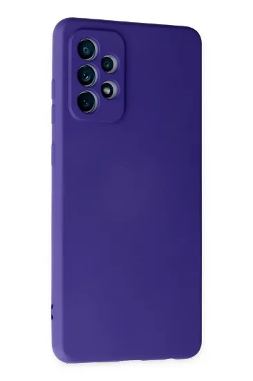 Newface Samsung Galaxy A32 Kılıf Nano içi Kadife Silikon - Mor resmi