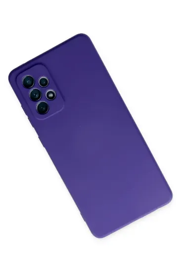 Newface Samsung Galaxy A32 Kılıf Nano içi Kadife Silikon - Mor resmi