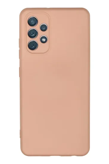 Newface Samsung Galaxy A32 Kılıf Nano içi Kadife Silikon - Pudra resmi