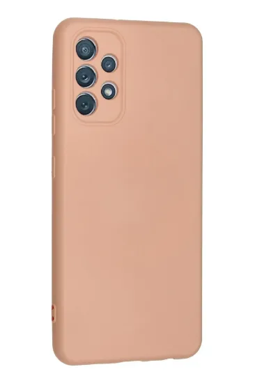 Newface Samsung Galaxy A32 Kılıf Nano içi Kadife Silikon - Pudra resmi
