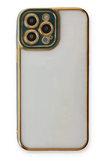 Newface iPhone 14 Pro Kılıf Liva Lens Silikon - Yeşil resmi